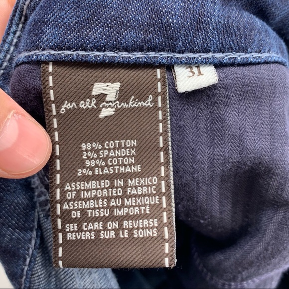 7FAM A-Pocket Bedazzled Flare Jeans Size 31 - Picture 10 of 11